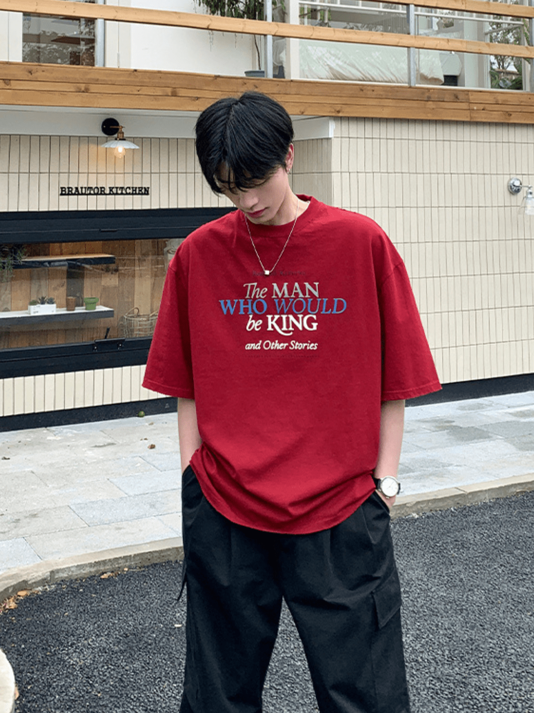 [ONELYC1NS] 한국 버전의 T-셔츠 na1143