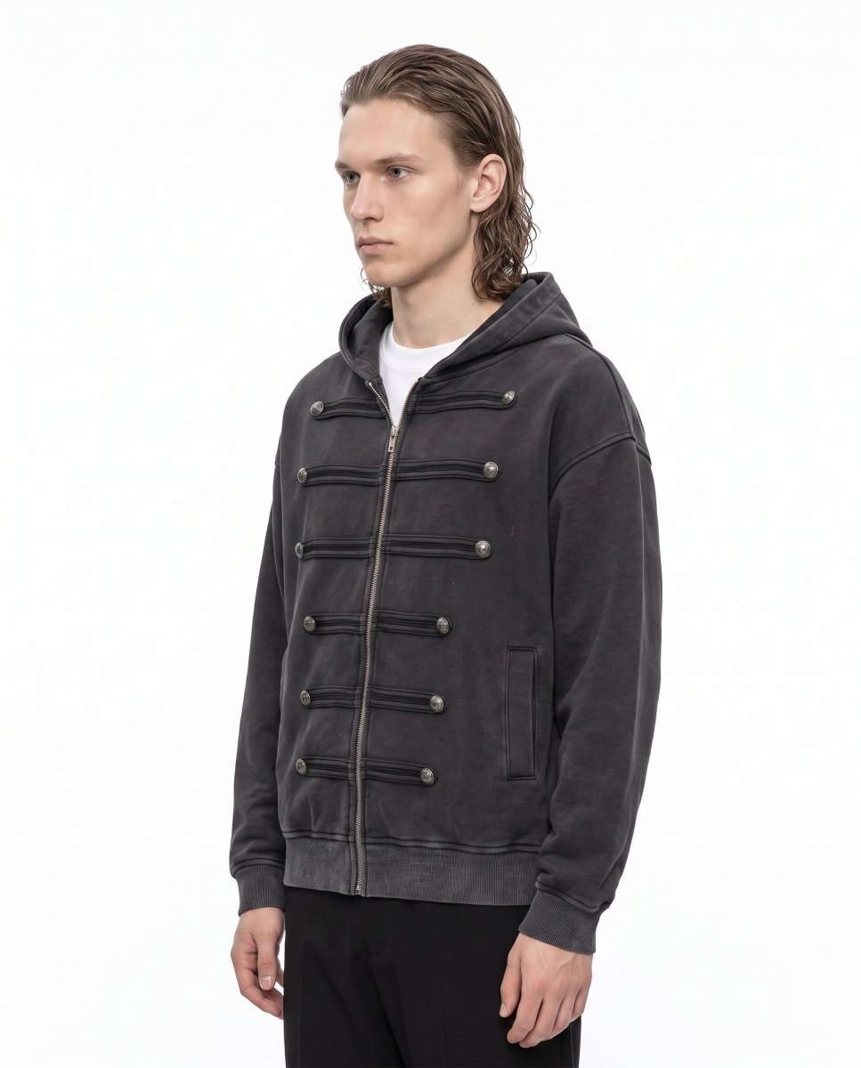 Military Zip Hoodie na3100