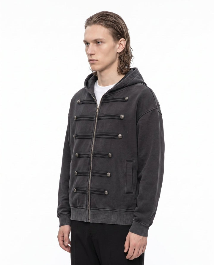 Military Zip Hoodie na3100