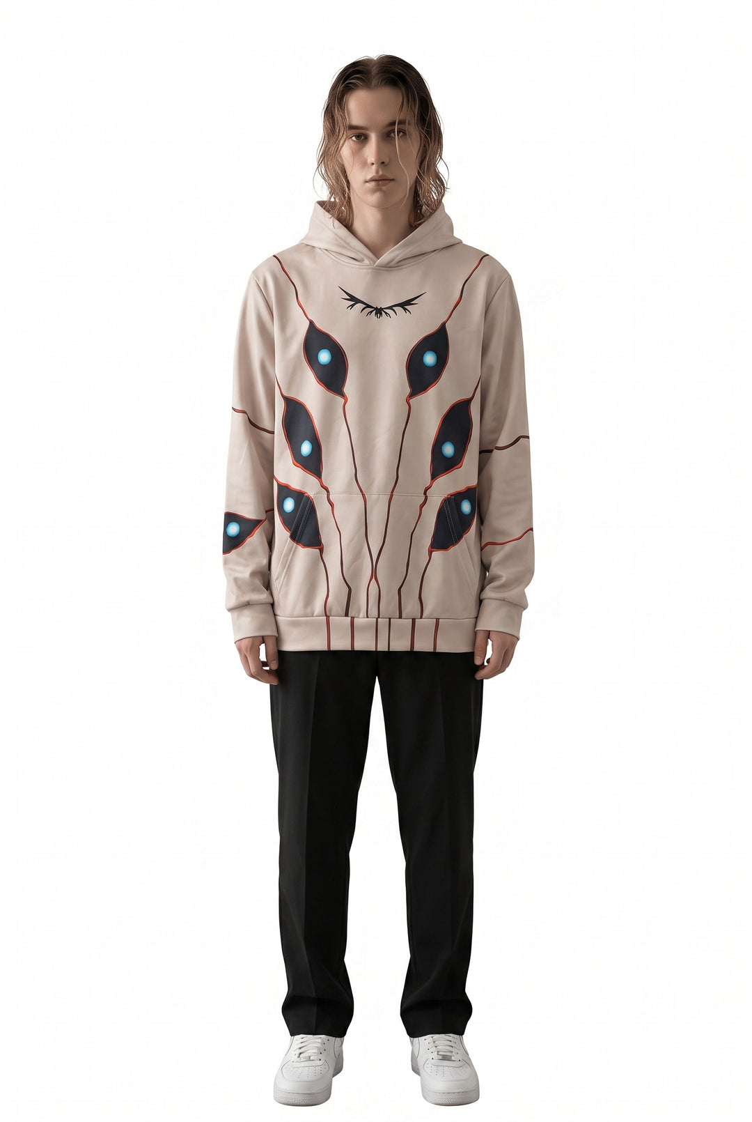 Graphic Paneled Hoodie na2761