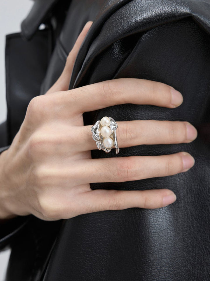 【Struc Ton】 Pearl Ring na1442