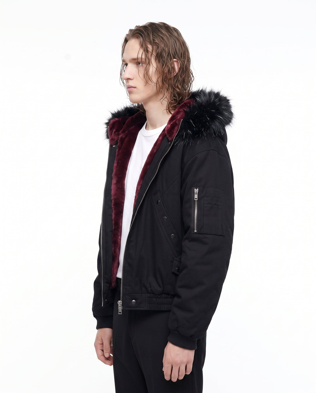 Hooded Bomber Jacket na3061