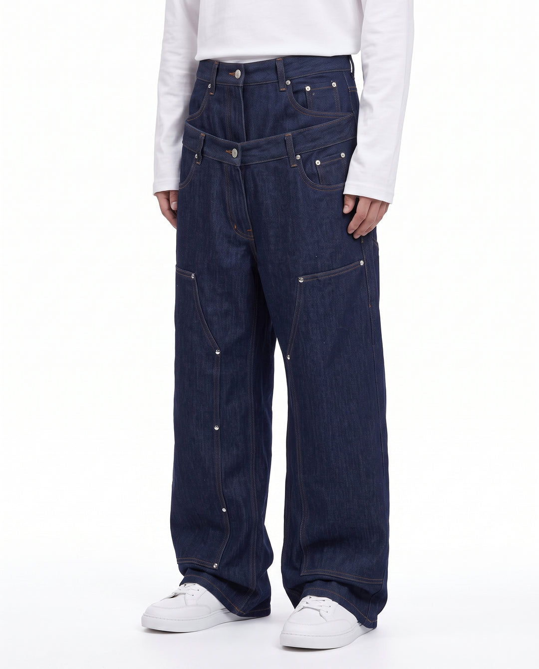 Studded Wide Jeans na3054