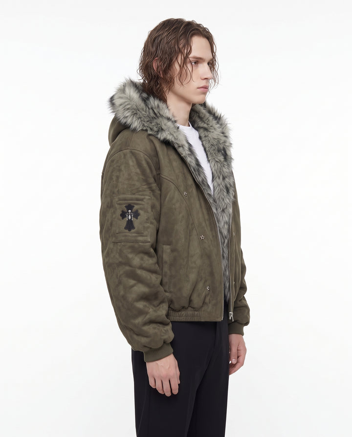 Fur Hooded Jacket na3172