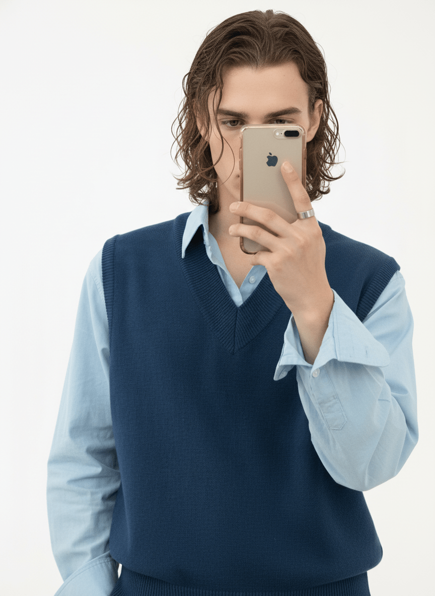 [MRCYC] 컬러 V 넥 베스트 na40