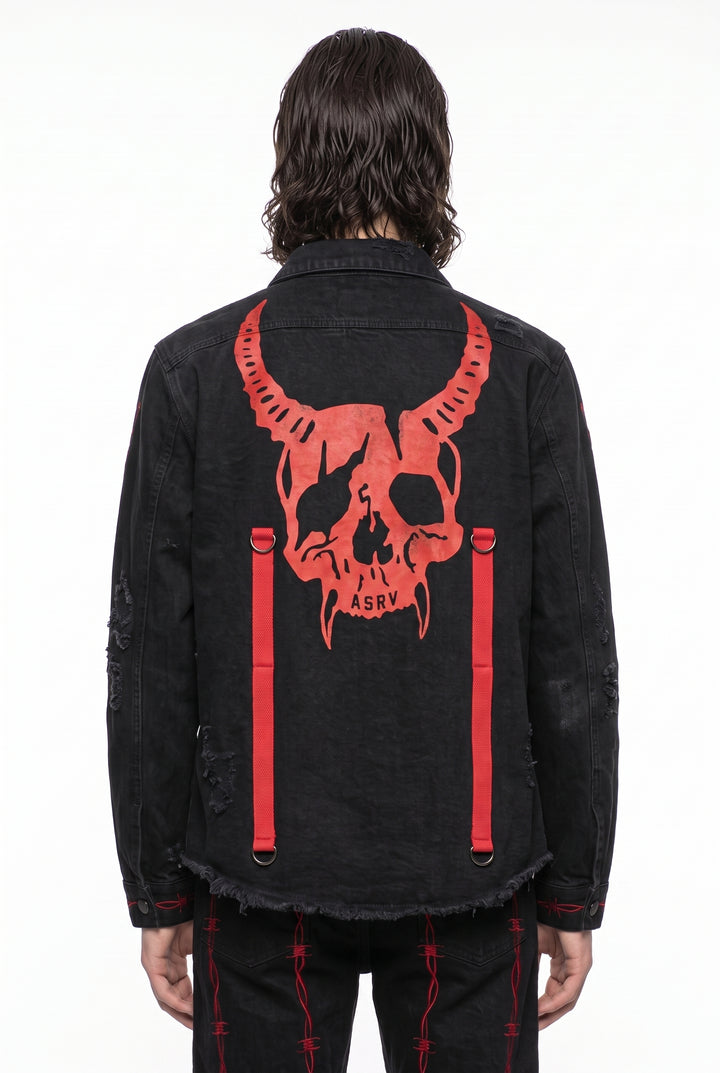 Graphic Denim Jacket na2800