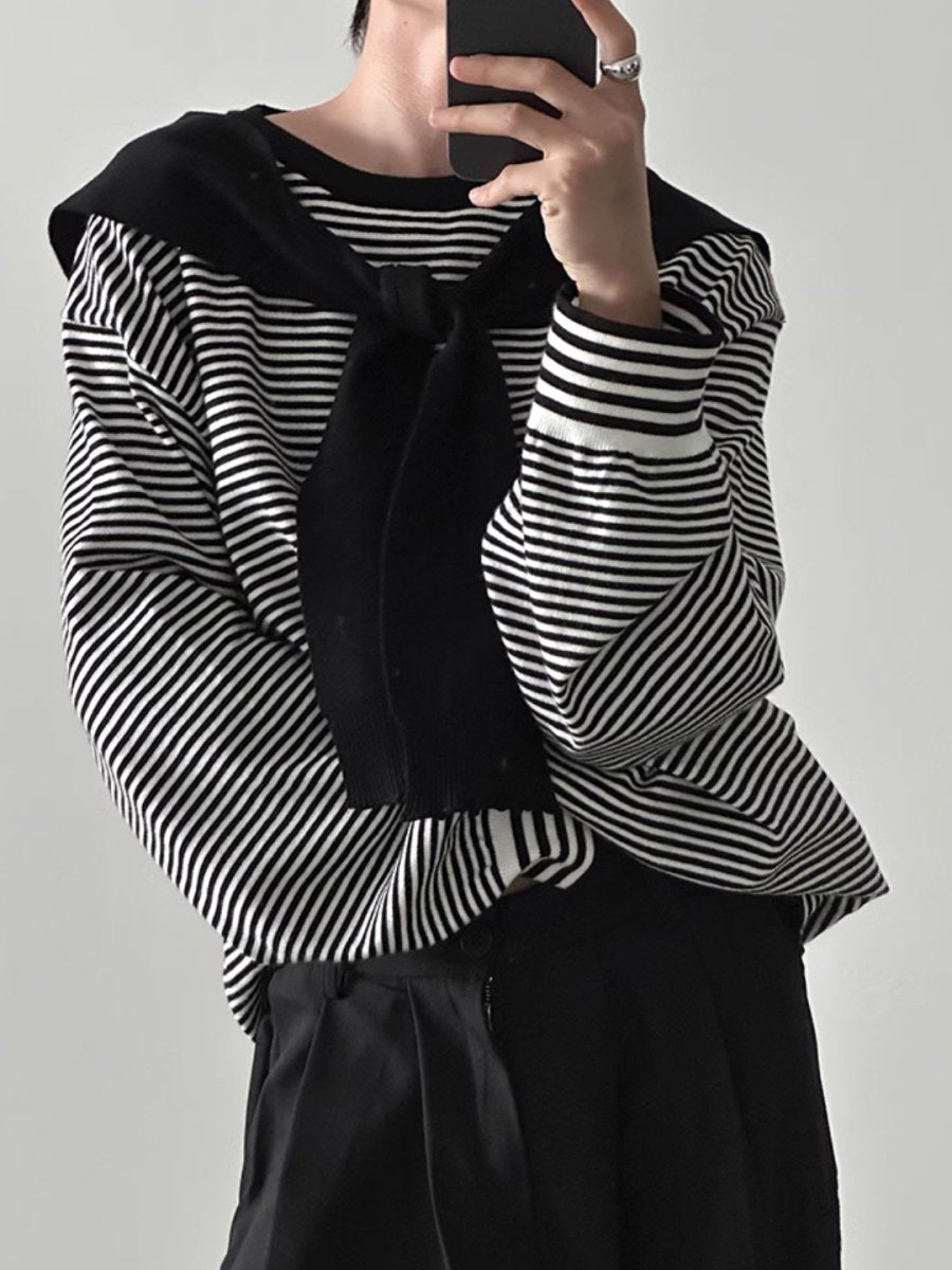 【GENESISBOY】striped knit  na1337