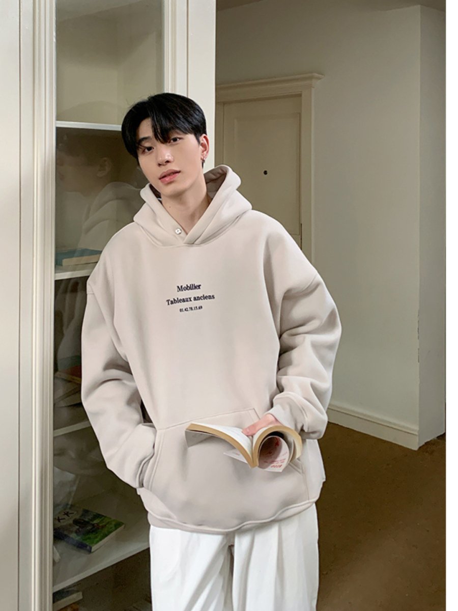 [ONELYC1NS]letters hooded na1700