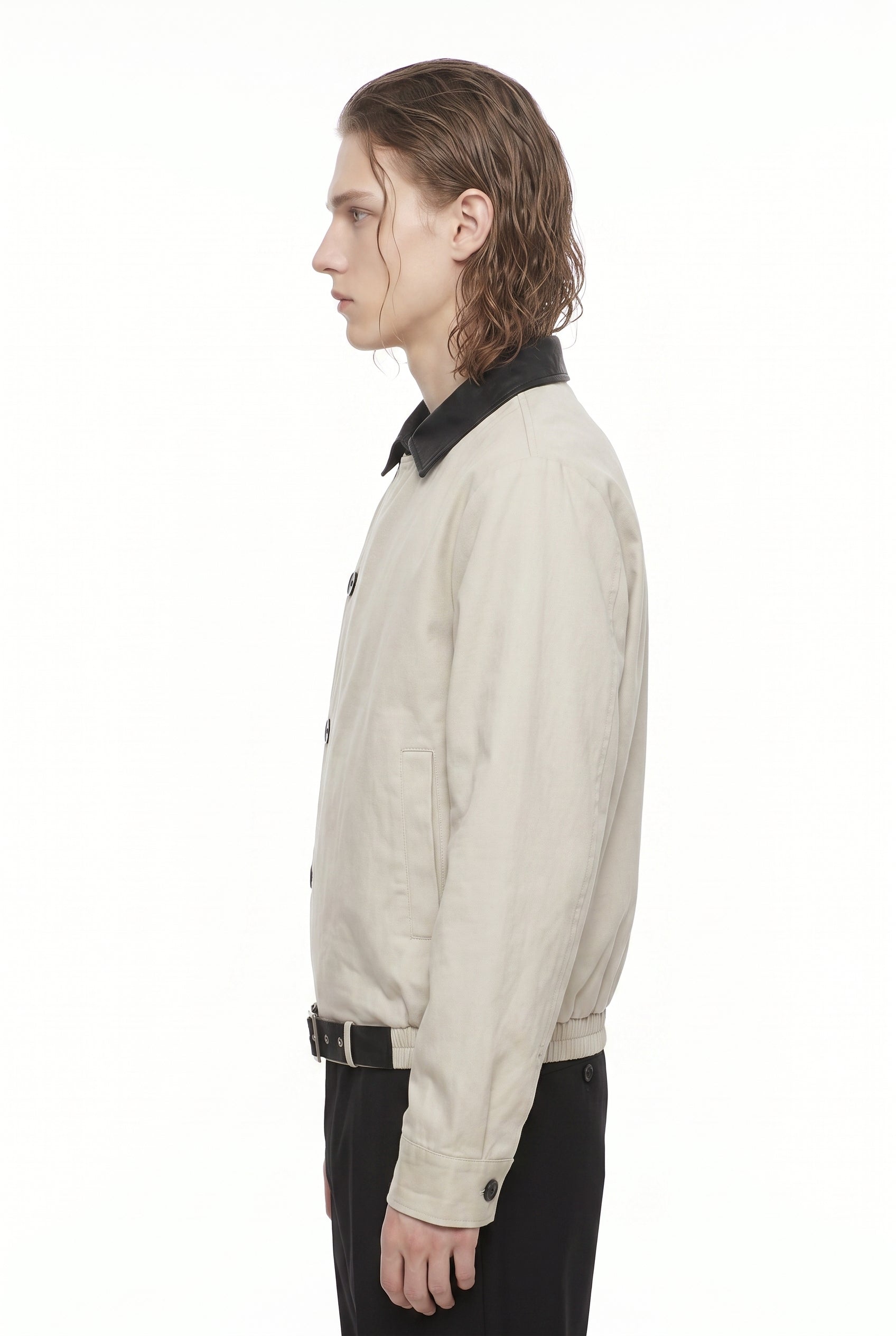 Asymmetric Belted Jacket na2834