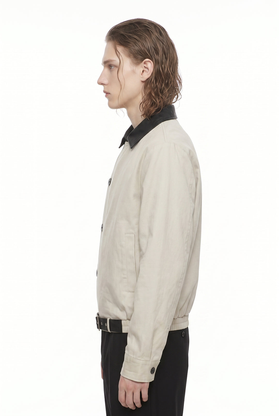 Asymmetric Belted Jacket na2834