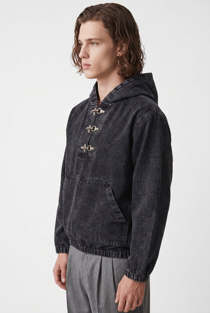 Buckle Denim Hoodie na2781