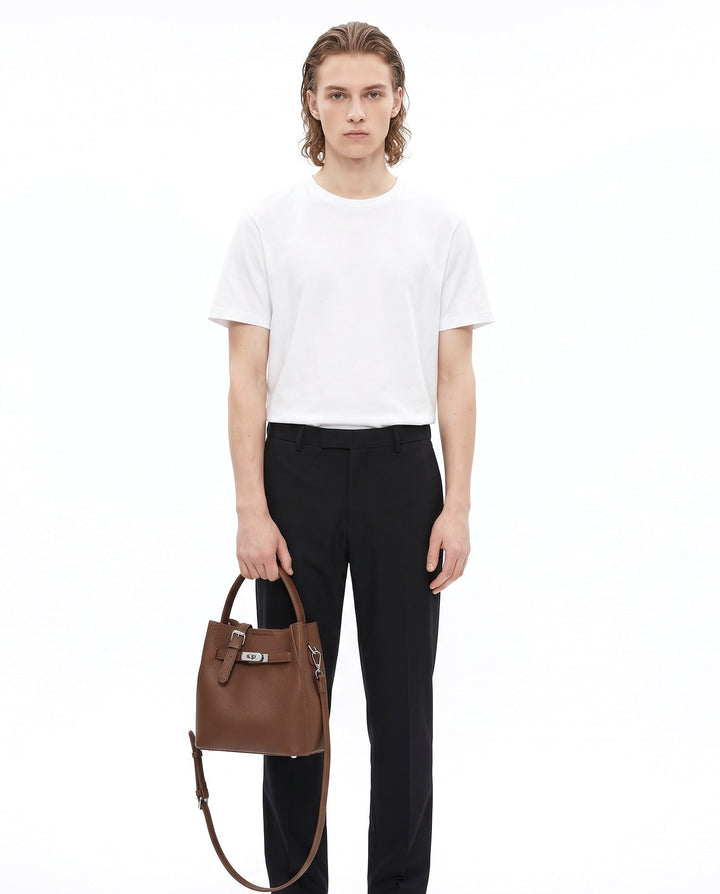 Leather Bucket Bag na3207