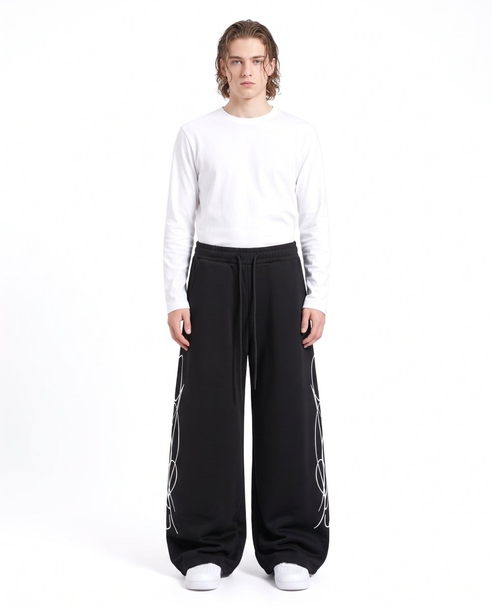 Joggingbroek met grafische print na3147