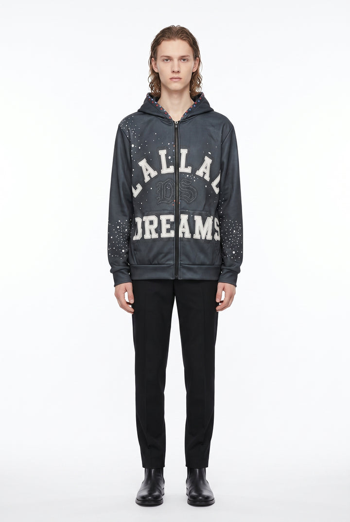 Graphic Zip Hoodie na2748