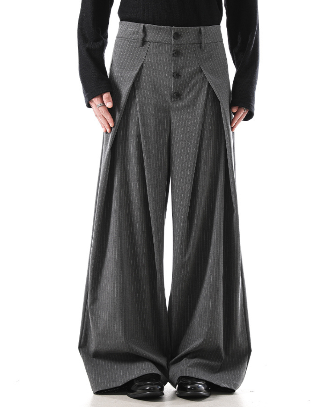 [BLANKIN]Architect Panel Wide Slacks na2276