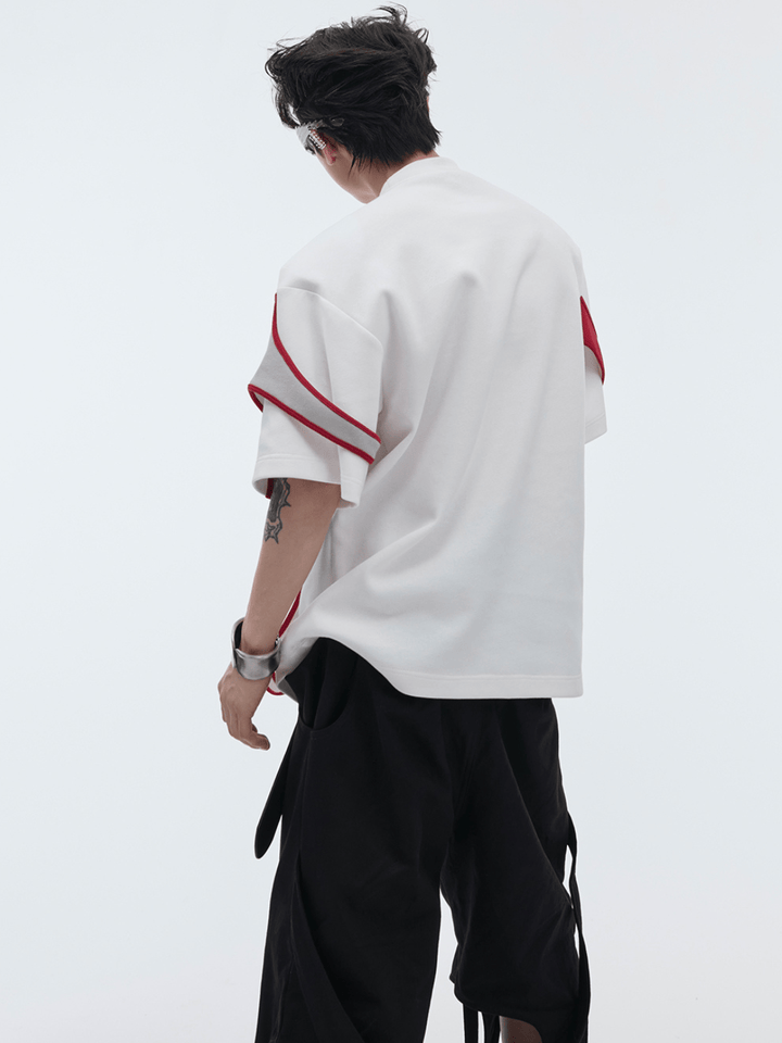 【CULTURE】 Double Layer Loose T-Shirt na1210