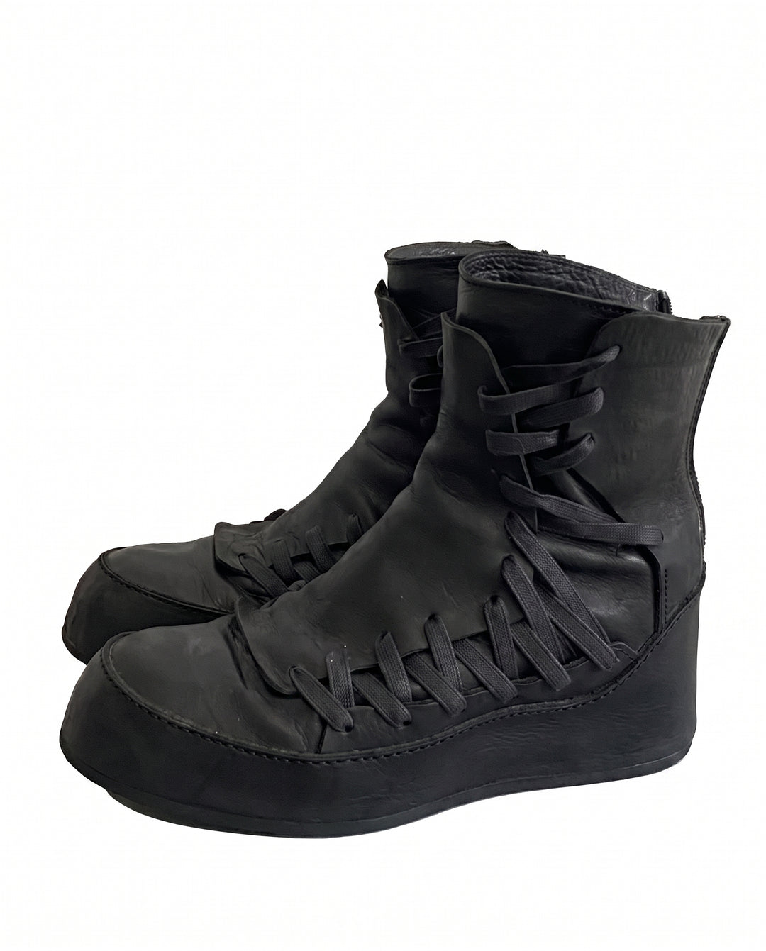 Leather Lace-up Boots na2964