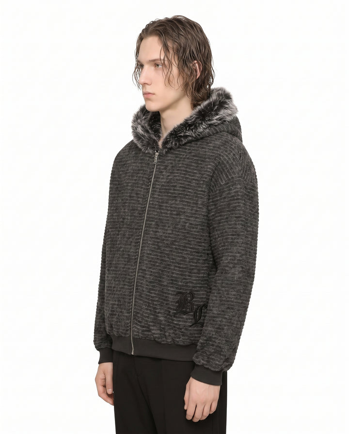 Fur Hooded Jacket na3088