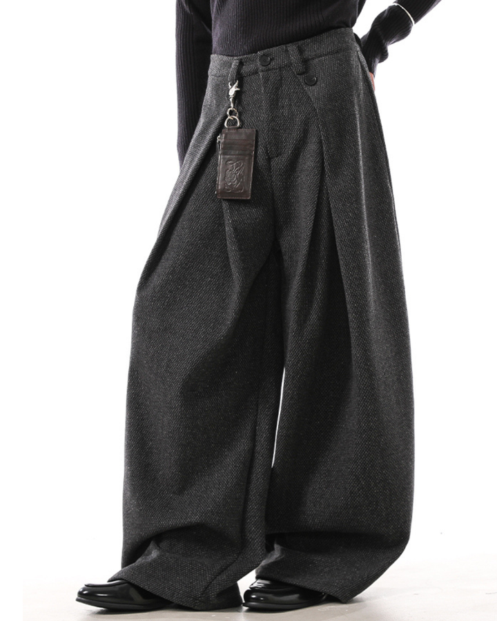 [BLANKIN] Crafted Volume Wide Slacks na2280