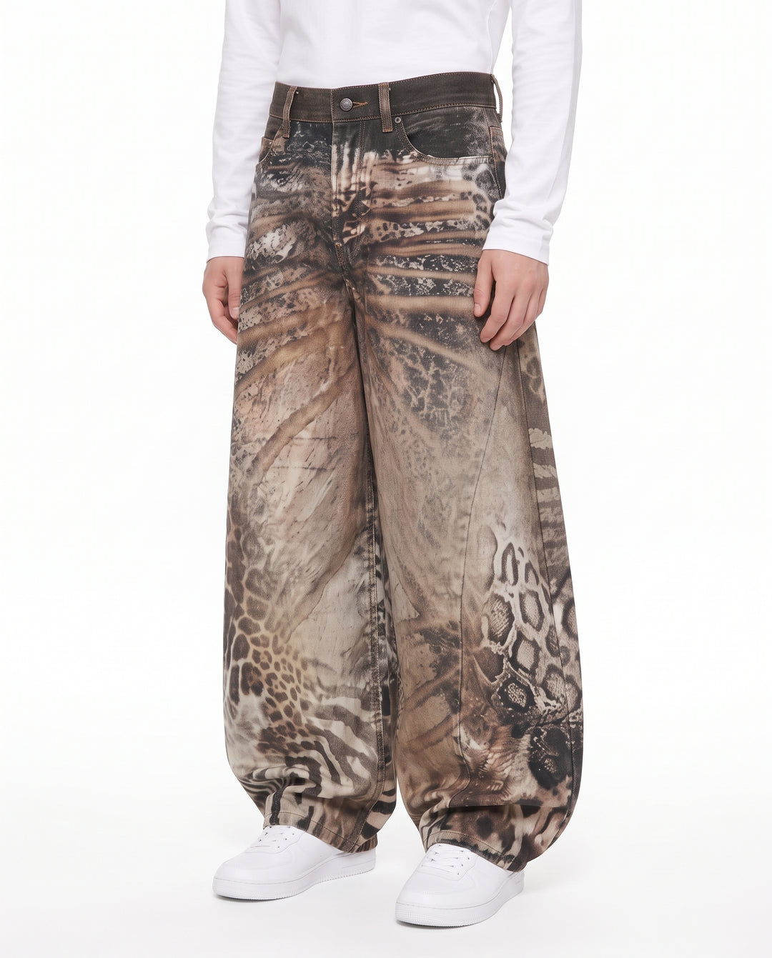 Printed Wide Pants na3192