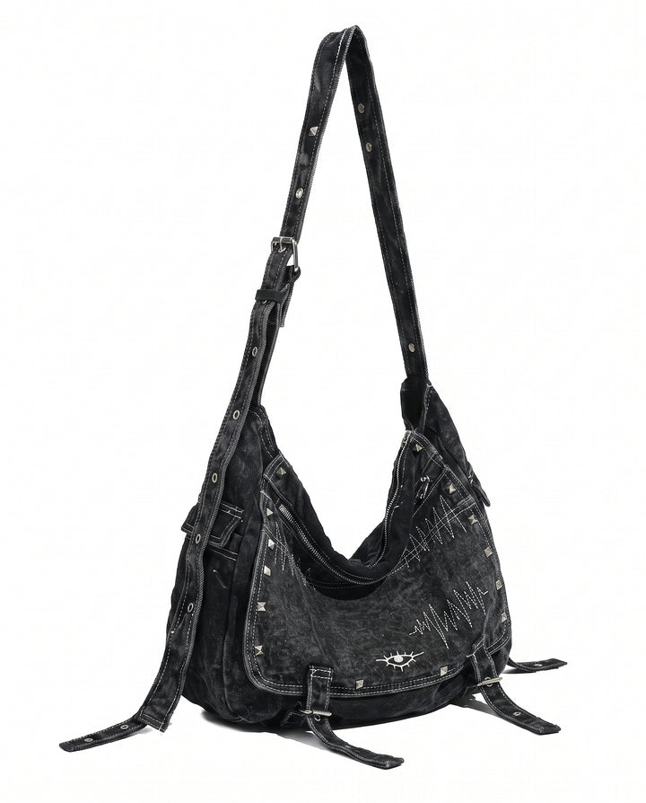 Studded Denim Bag na2927