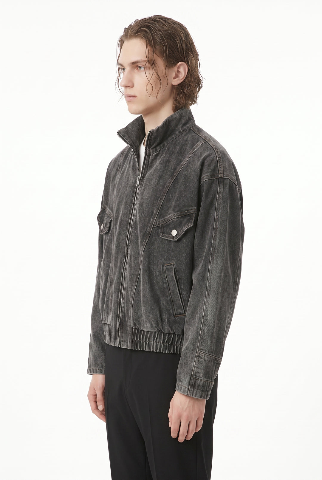 Denim Bomber Jacket na2805