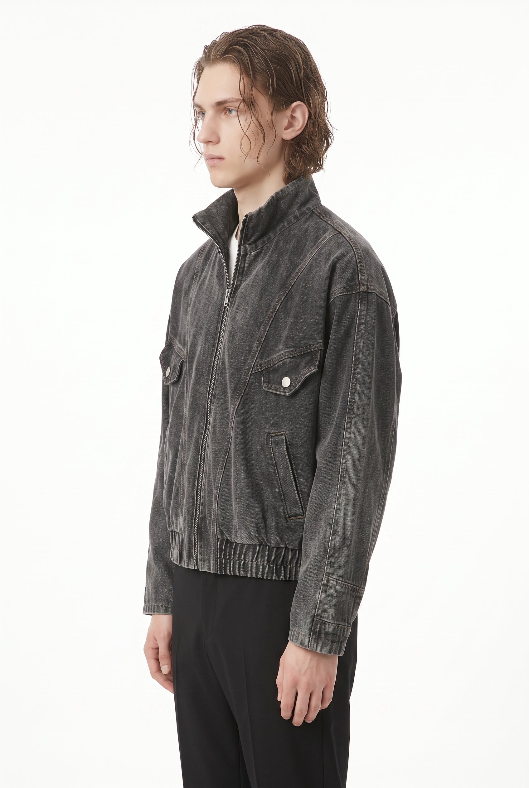 Denim Bomber Jacket na2805