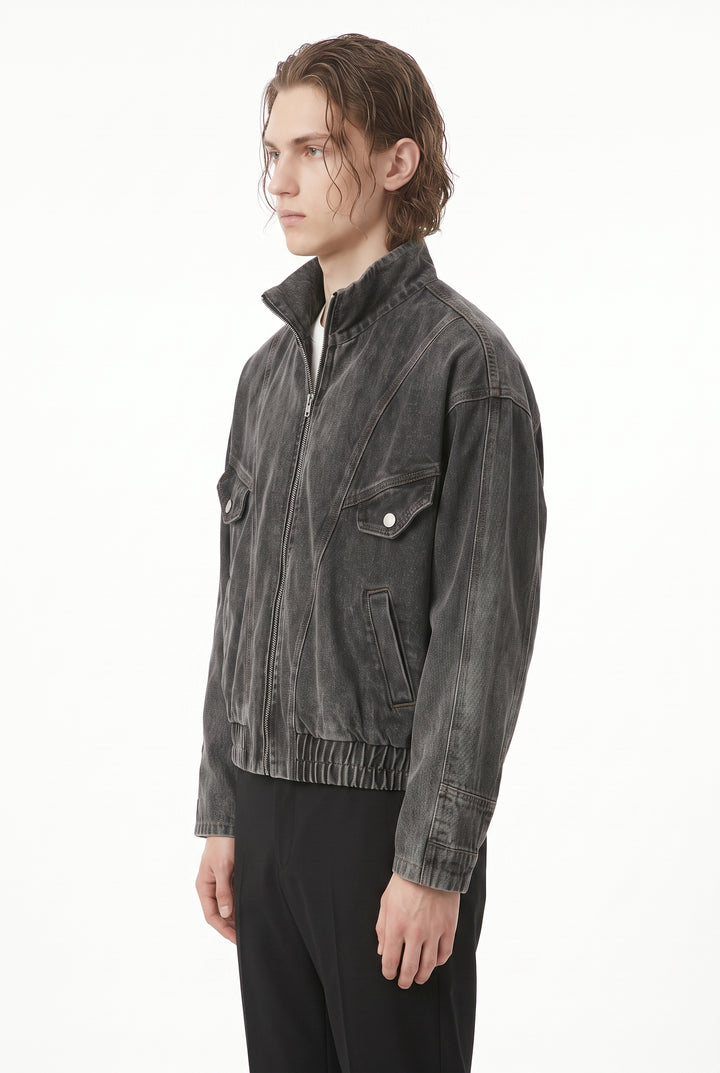 Denim Bomber Jacket na2805
