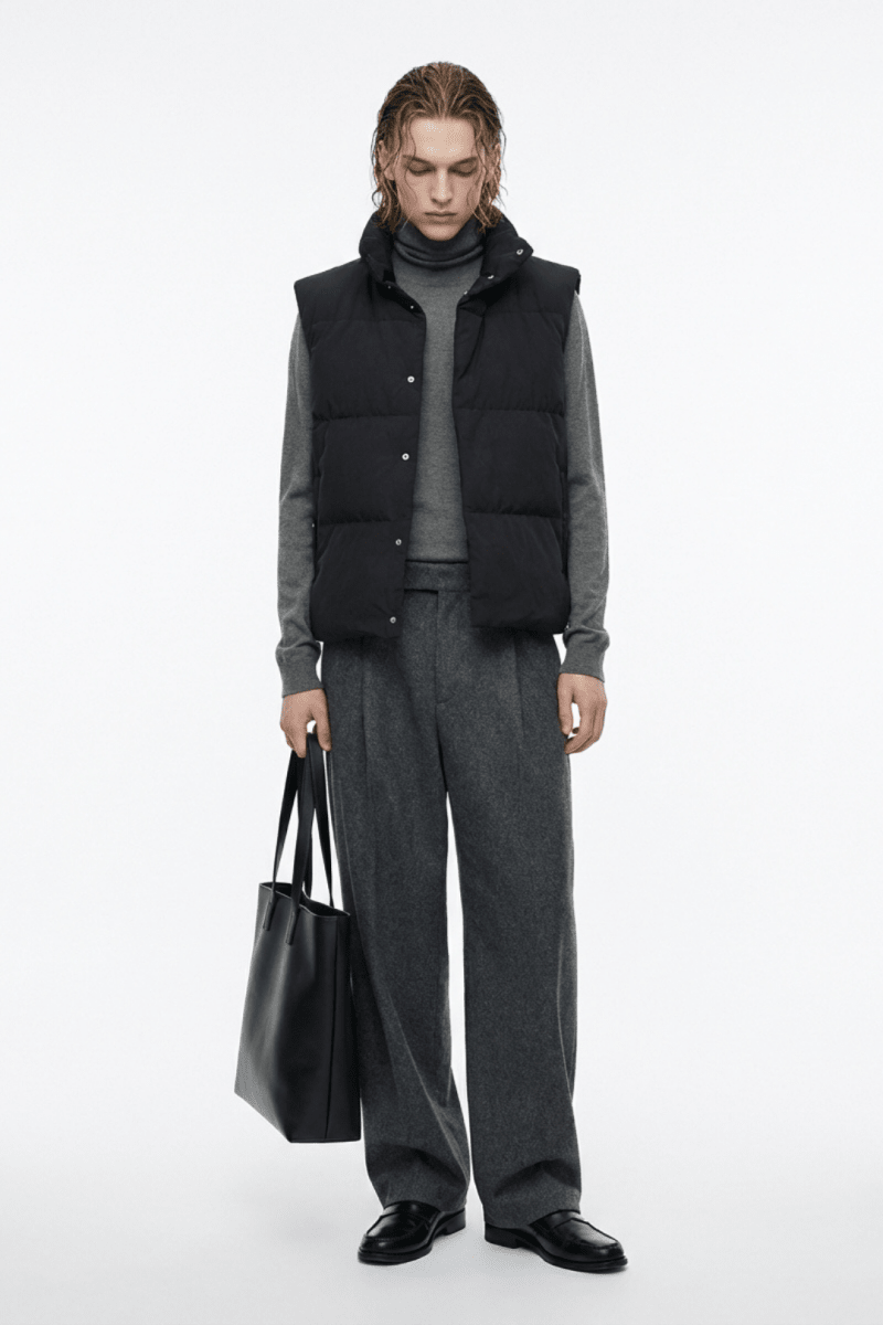 Wide Tuck Slacks na2361