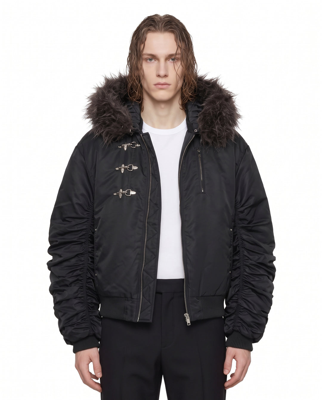 Hooded Bomber Jacket na3168