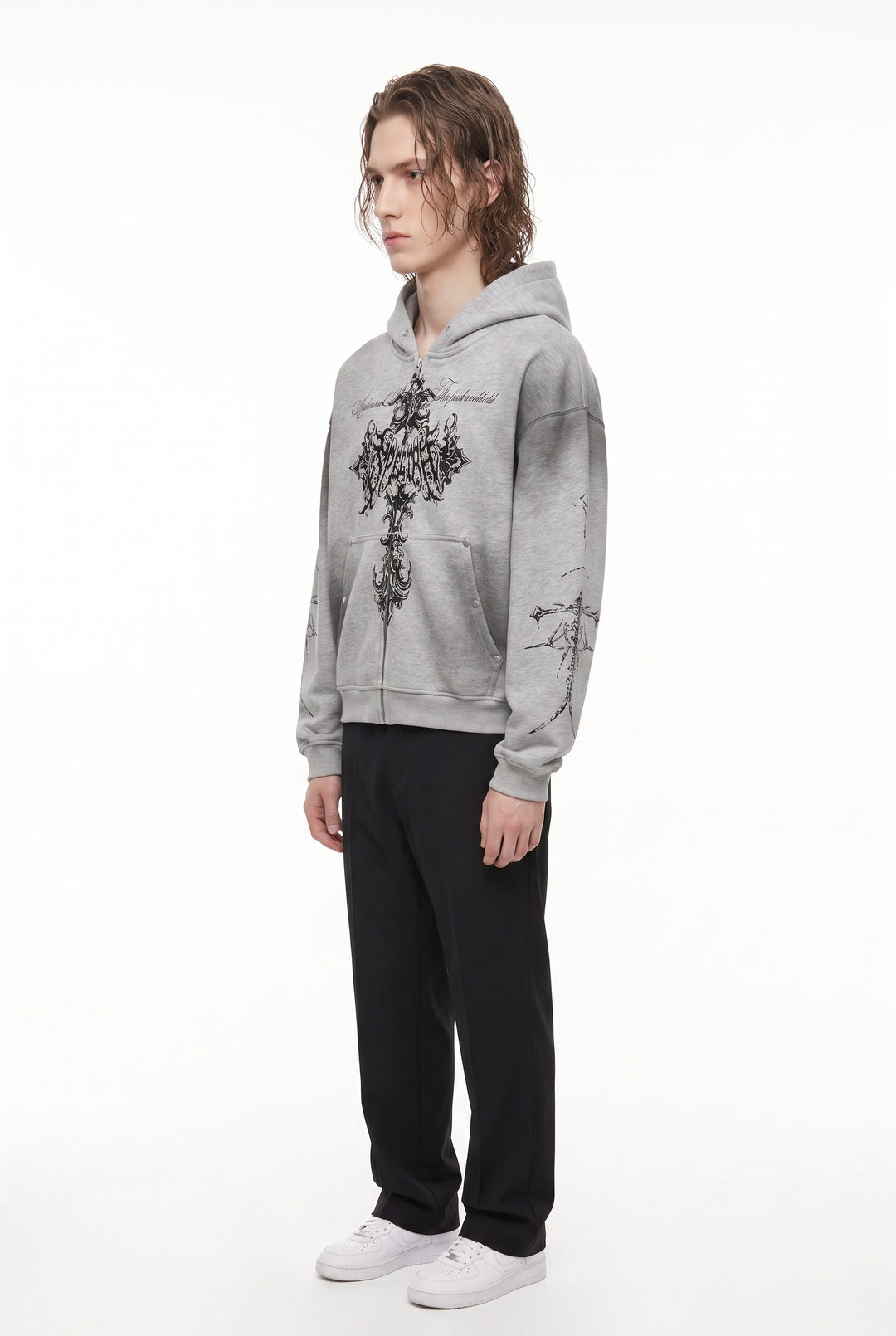 Graphic Zip Hoodie na2879