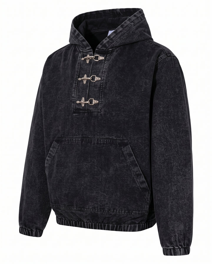 Washed Denim Hoodie na3165
