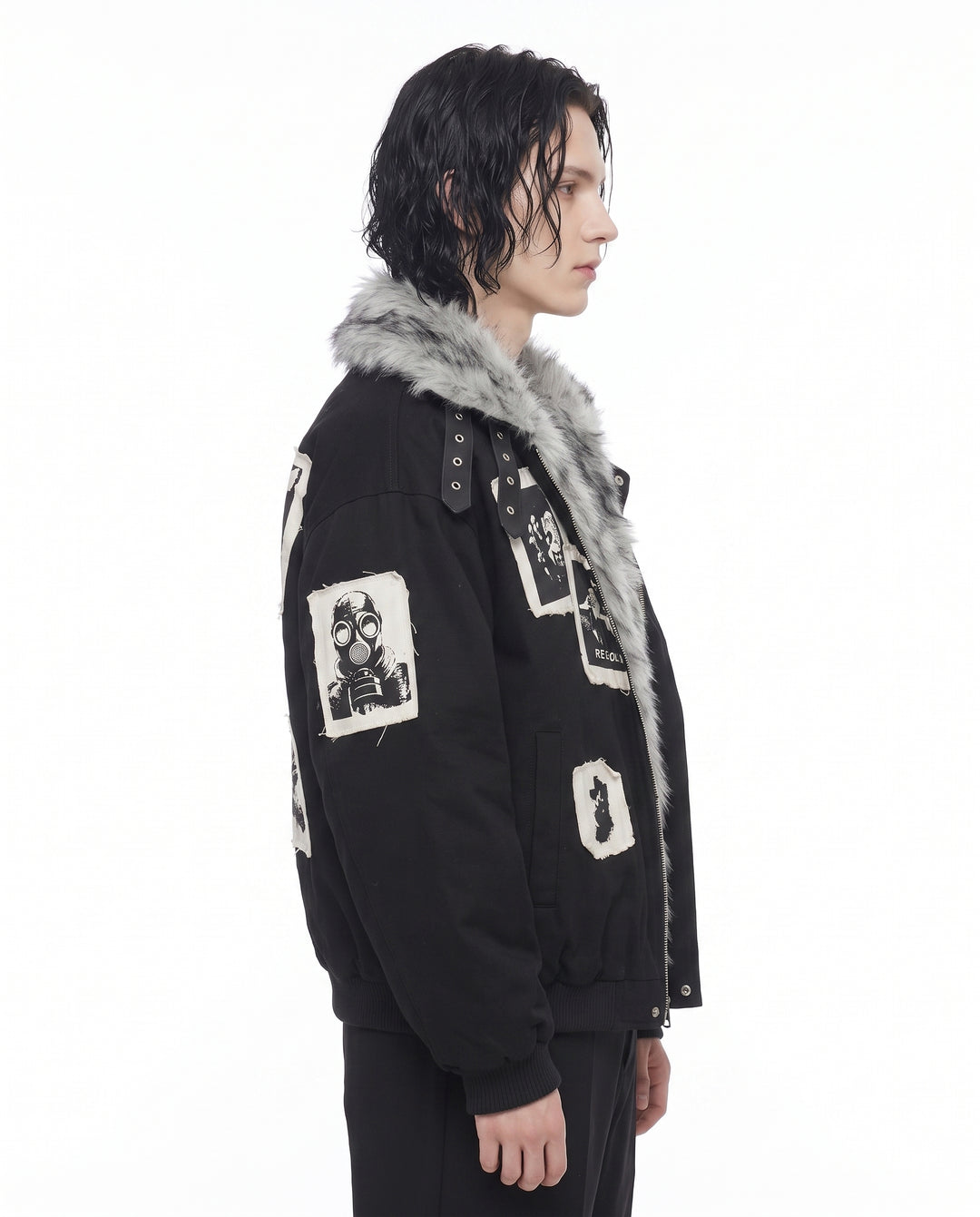 Fur Bomber Jacket na3070