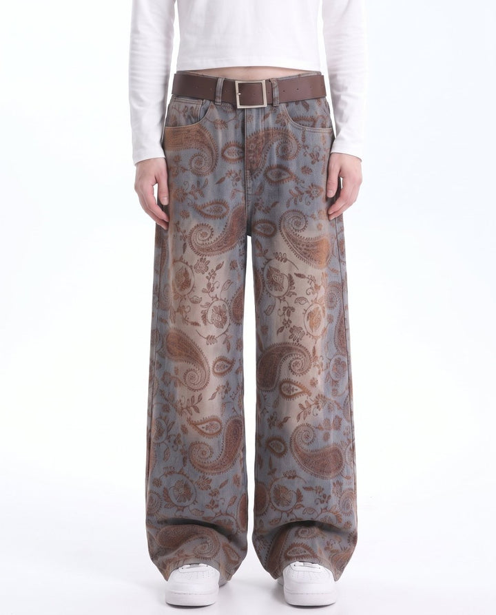 Paisley Wide Jeans na3049