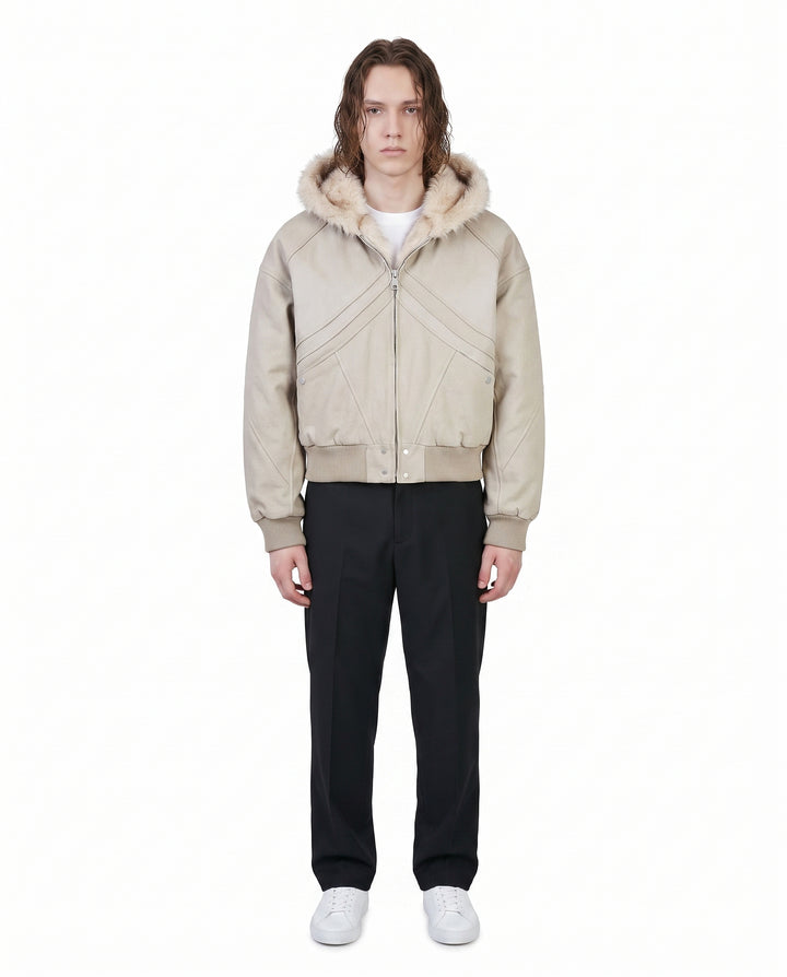 Fur Hooded Jacket na3083