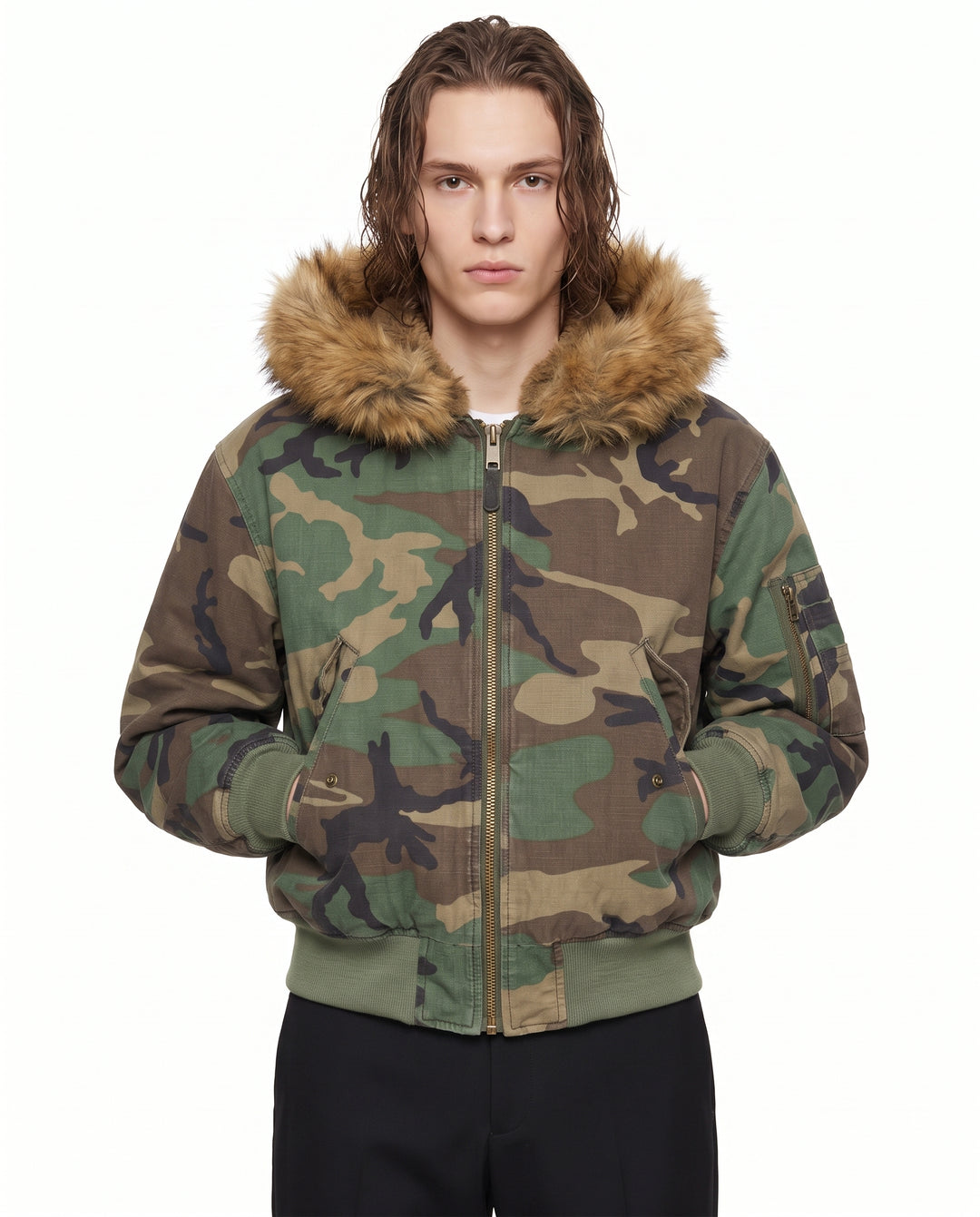 Camo Hooded Jacket na2895