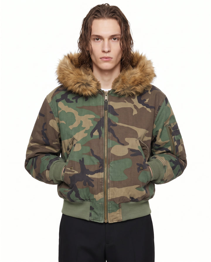 Camo Hooded Jacket na2895
