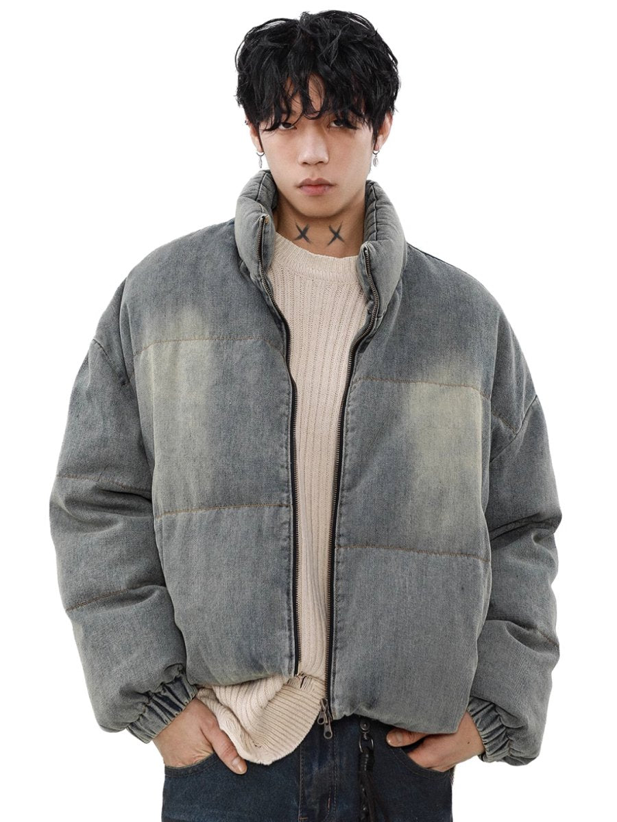 【MRNEARLY】washed denim down jacket  na1757