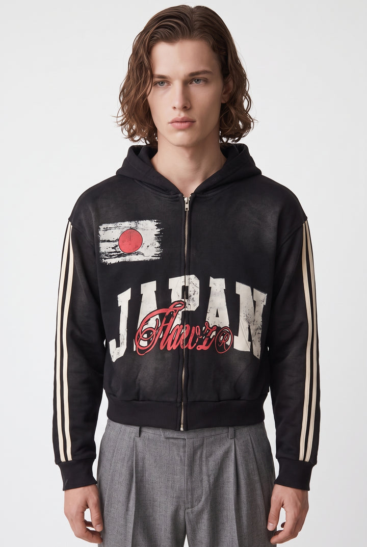 Graphic Zip Hoodie na2756