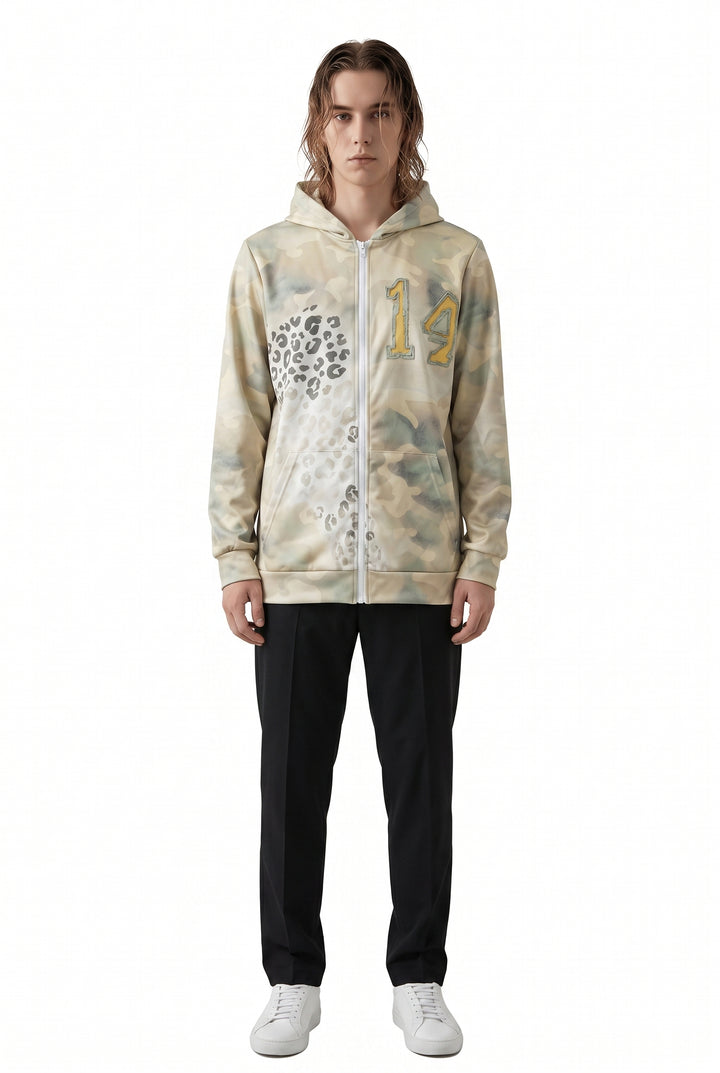 Camo Print Hoodie na2773