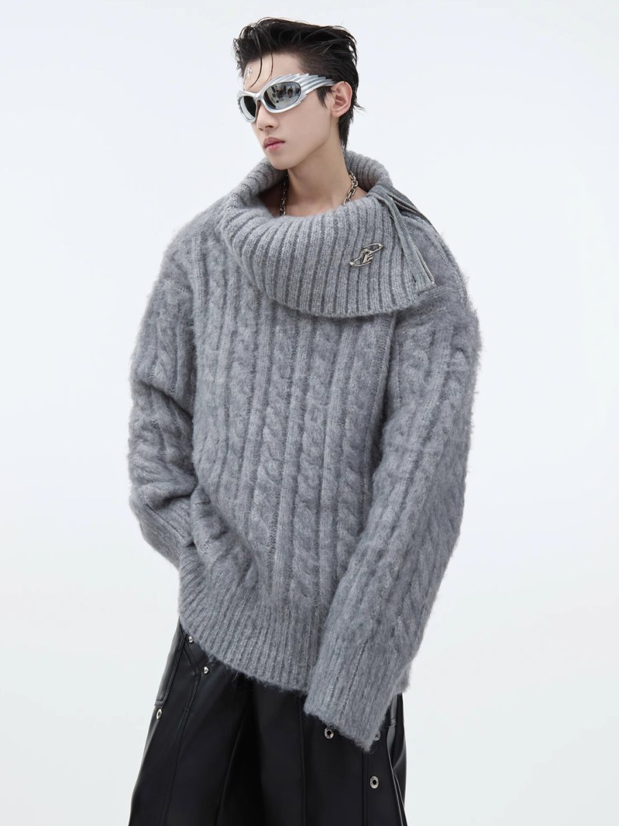 【CulturE】high neck loose knit  na1580