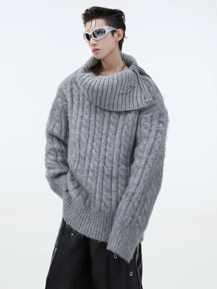 [CultureE] high neck loose knit na1580