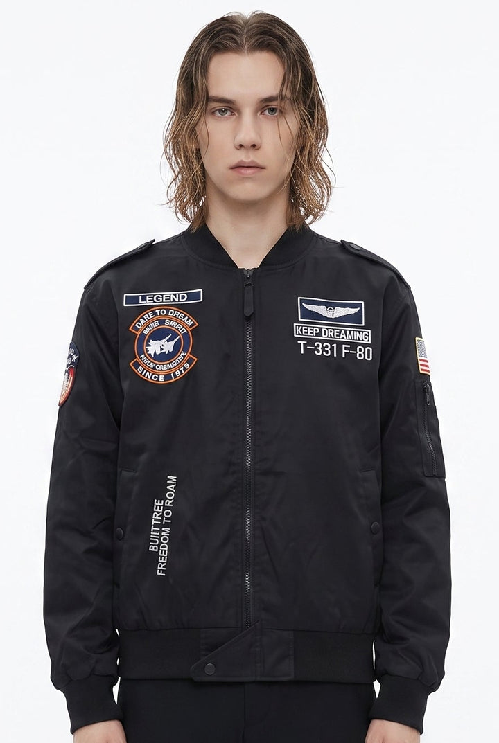 Patch Bomber Jacket na2772