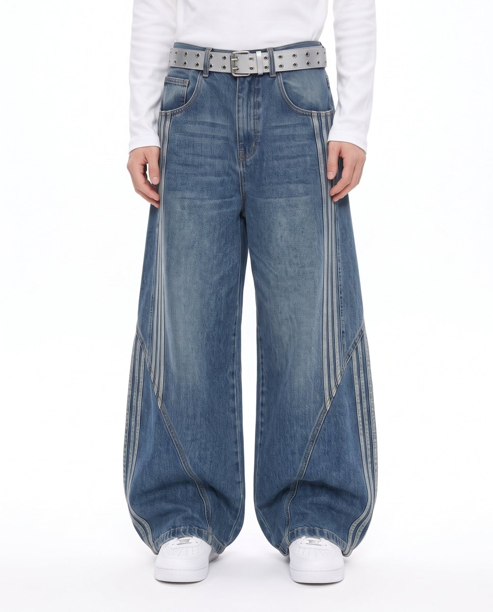 Striped Baggy Jeans na3227