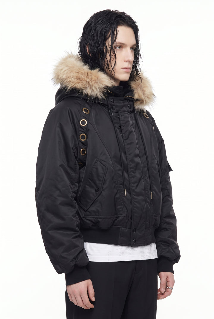 Fur Bomber Jacket na2835