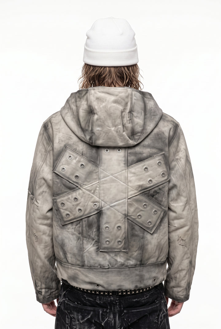 Washed Hooded Jacket na2832