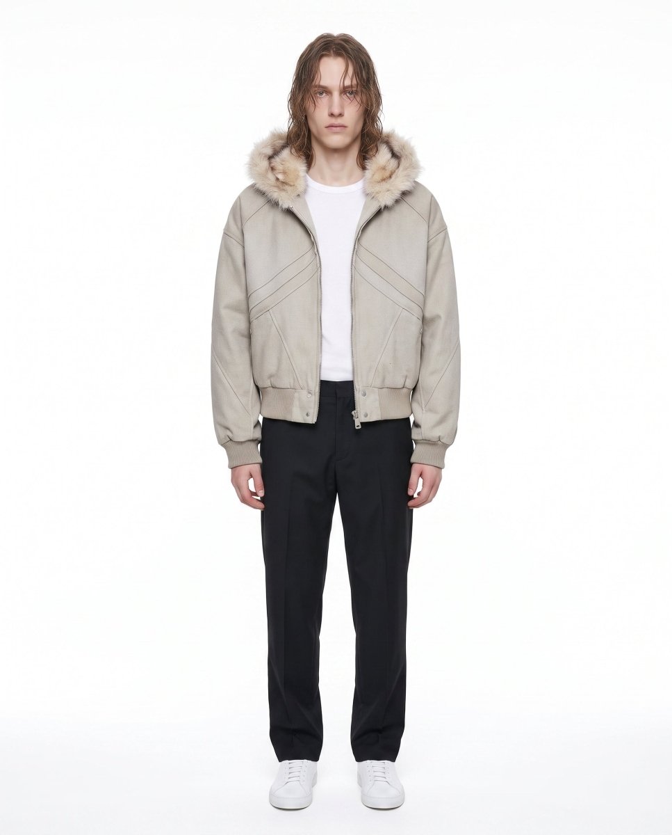 Fur Hooded Jacket na3073