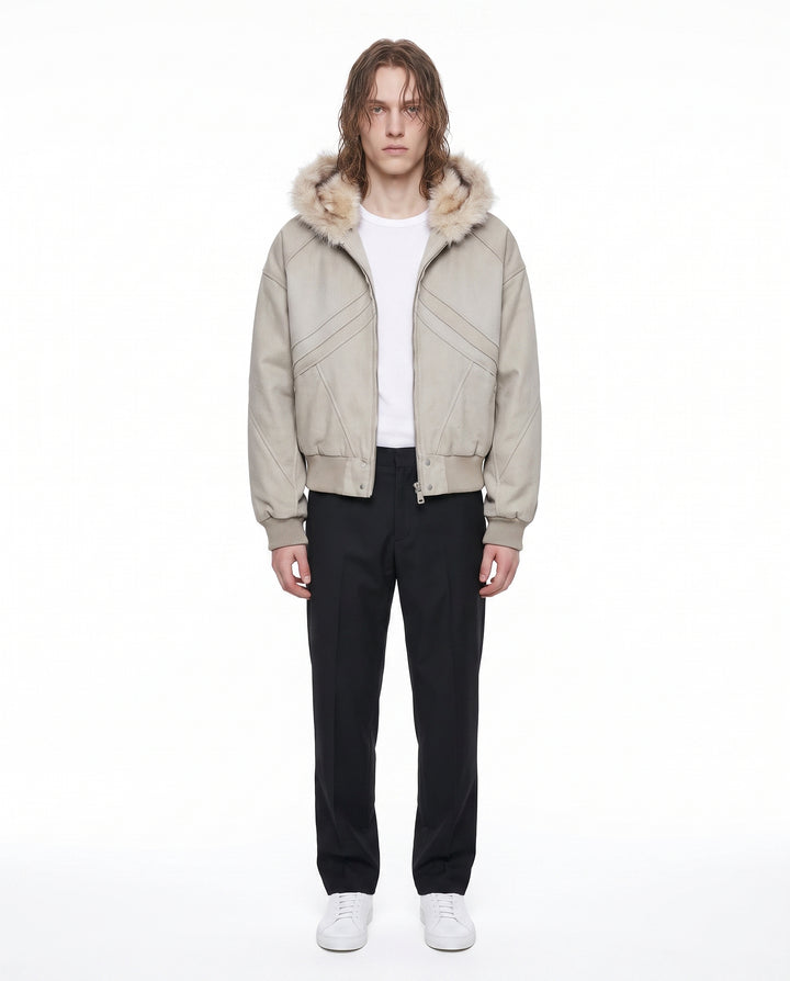Fur Hooded Jacket na3073