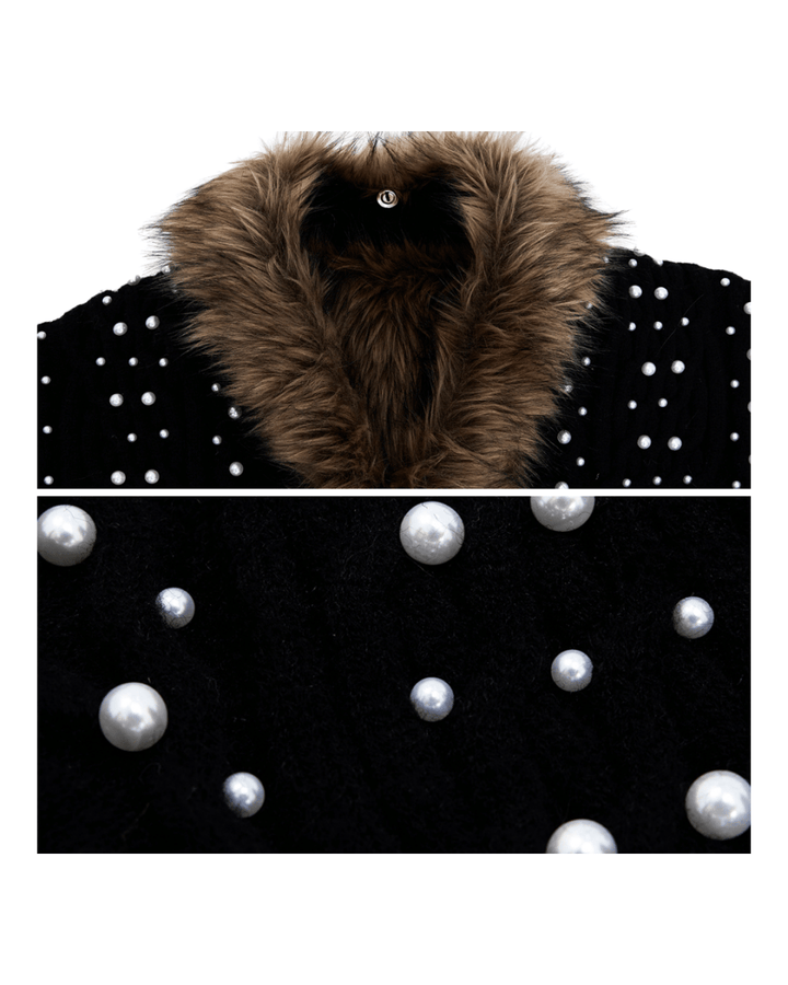 [ArguE CulturE] Royal Fang Fur Knit Coat na2254