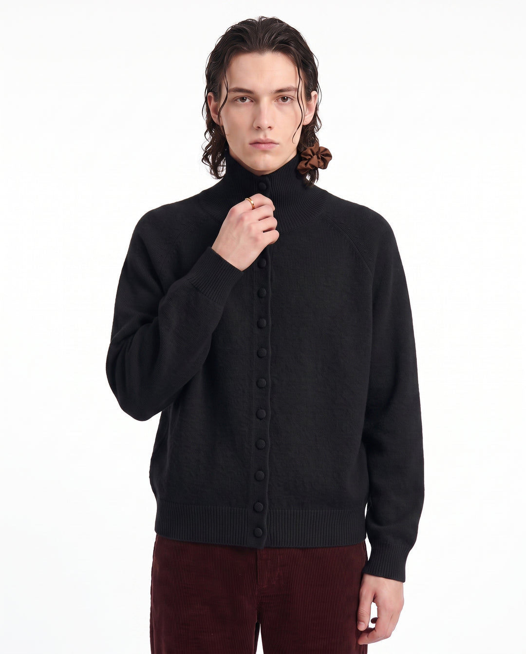 High Neck Cardigan na2987